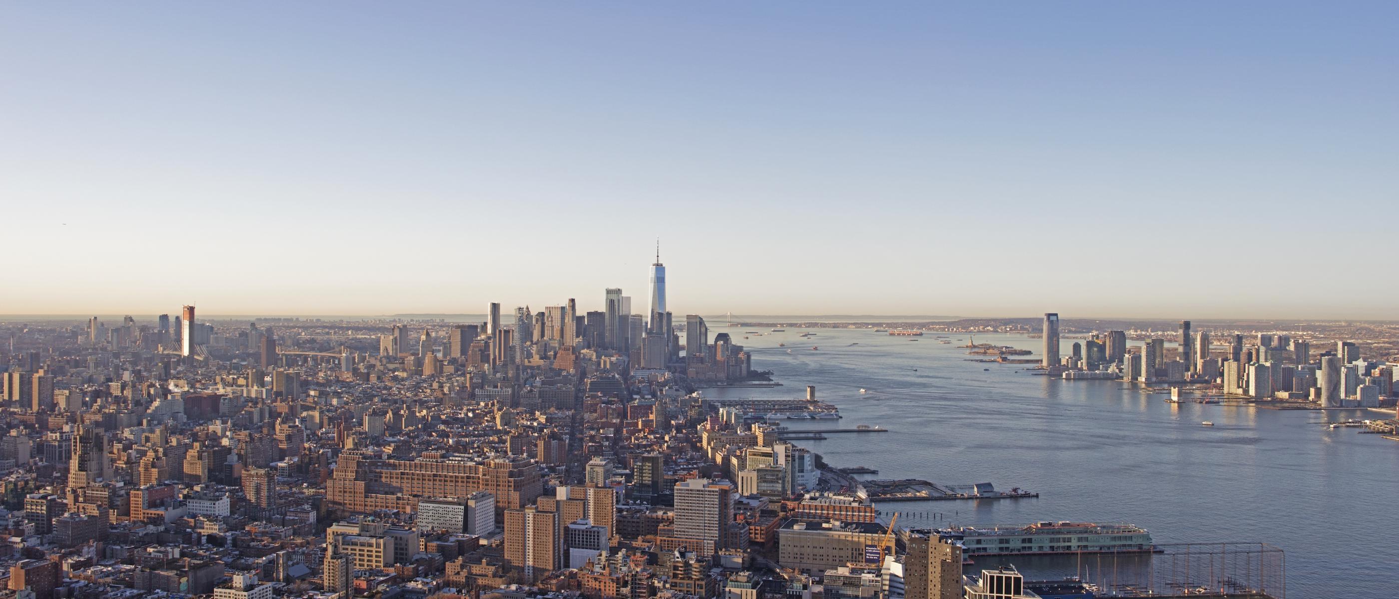 Downtown Views Along the Hudson River