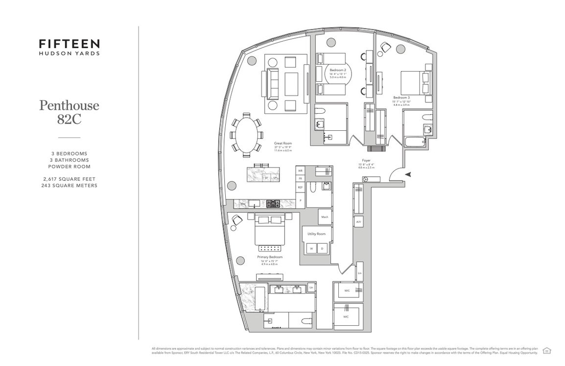 154 square meters sales in feet